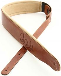 Изображение продукта PRS Leather Padded Strap BR гитарный ремень (коричневый цвет) 