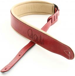 Изображение продукта PRS Leather Padded Strap RD гитарный ремень (красный цвет) 